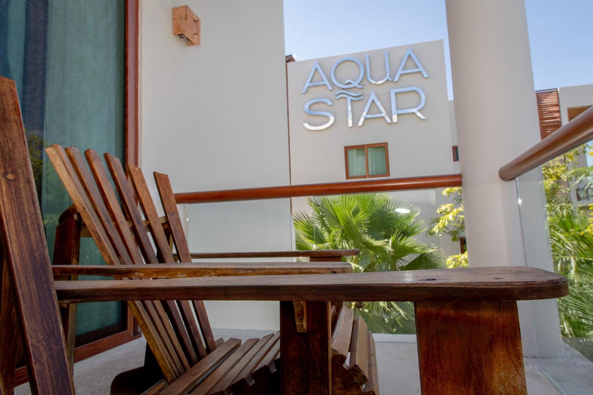 Aquastar Hotel&Apartments Mahahual Exterior foto